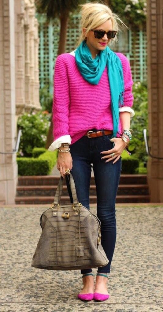 Casual Friday sweater and jeans
